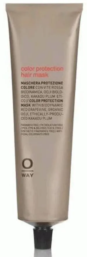 0way Color Protection Hair Mask, Made in Italy - Biodynamic For Colored Hair Masque Conditioner Treatment (1.7 oz - TRAVEL SIZE)