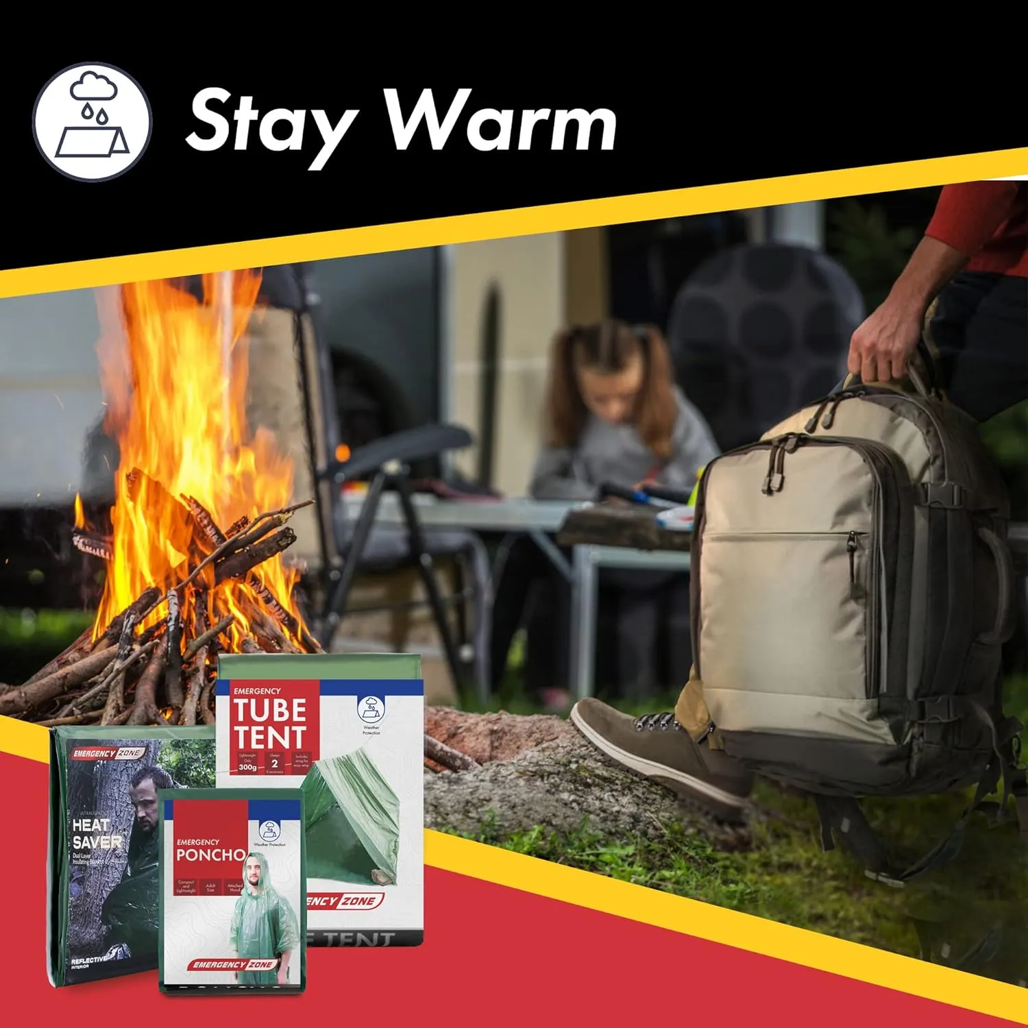 1 Person Bug out Bag Survival Kit Premium Supplies by Emergency Zone