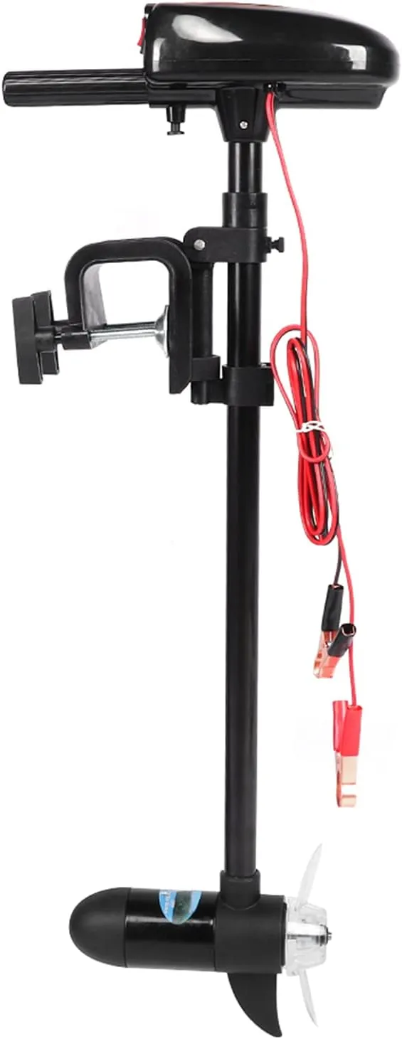 12V 180W 18Lbs 2000Rpm Brushed Multi Gear Electric Mount Trolling Motor with 5.9Inch 2 Blade Propeller for Inflatable Boat Kayaks Small Yachts