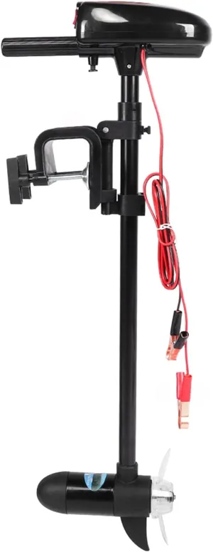 12V 180W 18Lbs 2000Rpm Brushed Multi Gear Electric Mount Trolling Motor with 5.9Inch 2 Blade Propeller for Inflatable Boat Kayaks Small Yachts