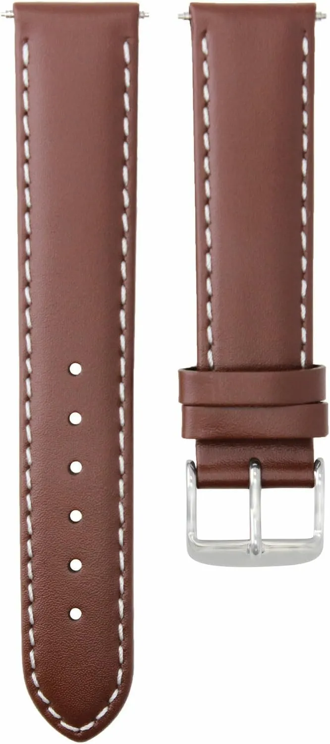 18-19-20-22-24-26mm Leather Watch Band Strap Smooth Compatible with Movado