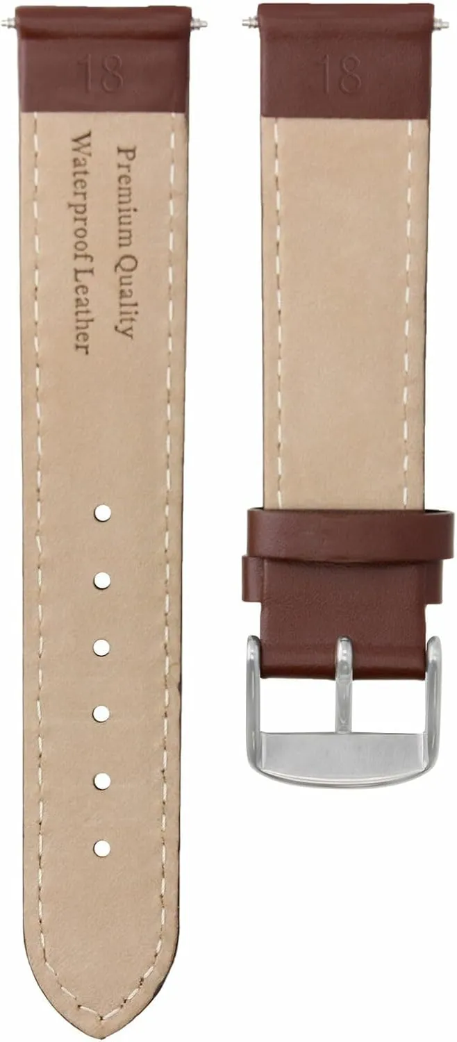 18-19-20-22-24-26mm Leather Watch Band Strap Smooth Compatible with Movado