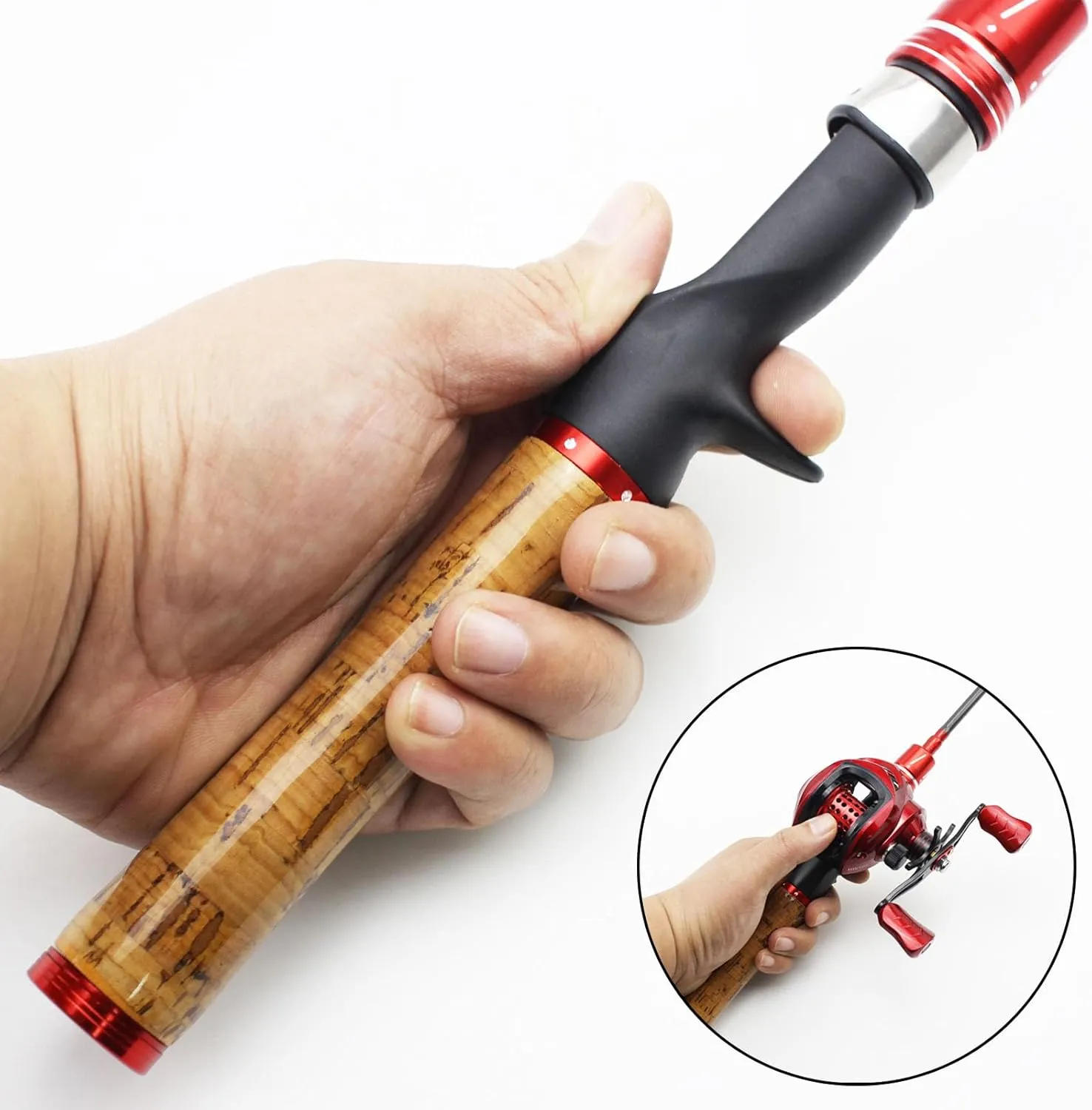 1.8m/5.9ft Ultra-Light Telescopic Casting Fishing Rod Carbon Travel UL Lure Pole Casting Tackle