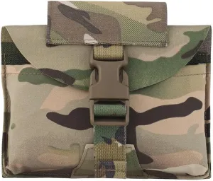 2-in 1 Blow Out Medical Pouch with Elastic Tourniquet Holder, Molle Belt Tactical First Aid Trauma Kit Bag for Tacical Vest Duty Belt