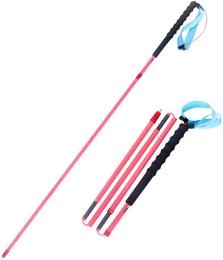 2 Pack Ultralight Collapsible Carbon Fiber Trekking Poles -with Antishock,Lightweight,Strong for Hiking, Camping, Mountaining, Backpacking, Walking, Trekking/Womeink ()