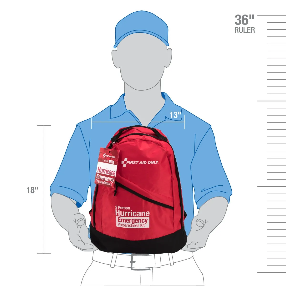 2 Person Emergency Preparedness Hurricane Backpack