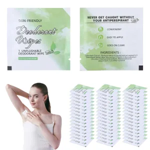 200 Pcs Deodorant Wipes Individually Wrapped, Mini Travel Size Wet Antiperspirant Wipes for Armpit, Hands, Face, Butt, Bulk Personal Cleansing Wipe for Women, Men, Homeless, Sports, Travel(Cucumber)