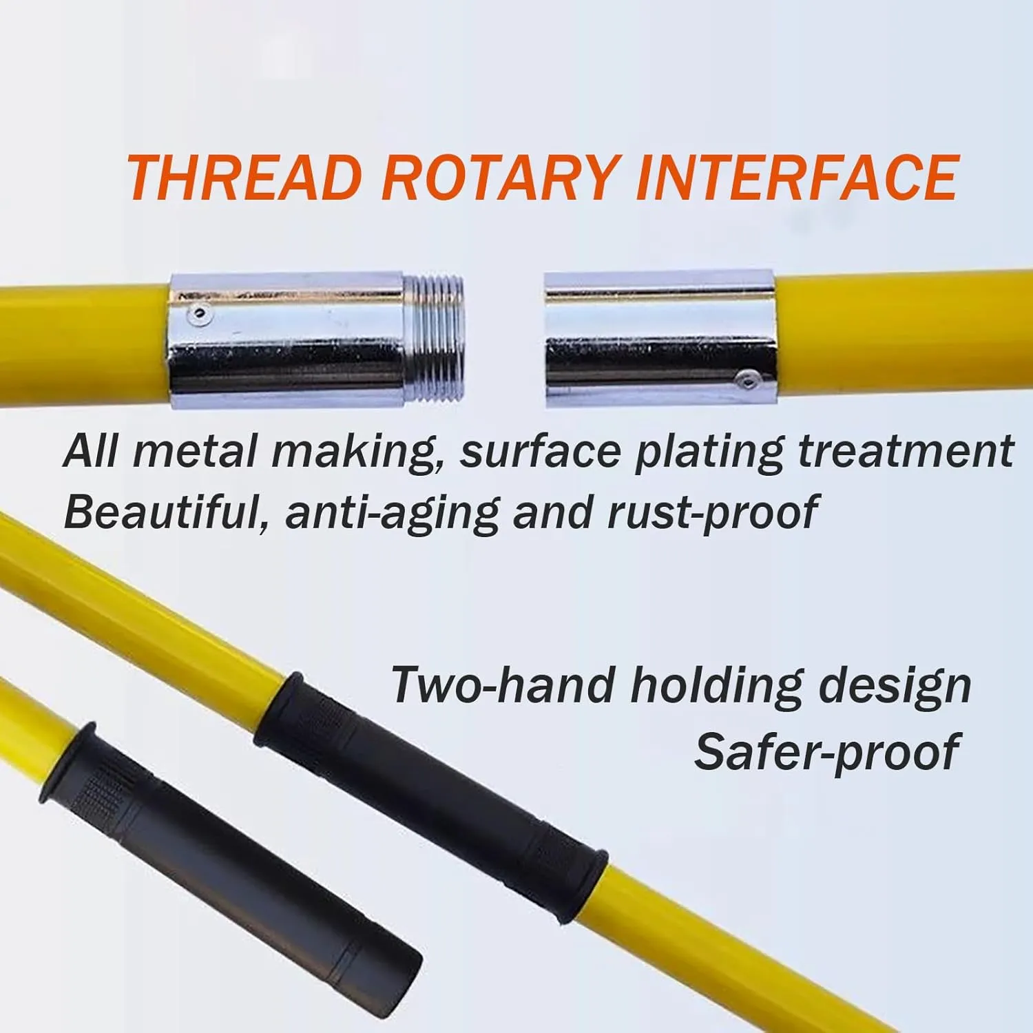 2025 High Voltage Rescue Hook, 10-110KV Anti Electric Shock Emergency Rescue Hook, Non-Conductive Electrical Safety Life-Saving Pole Stick, for Emergency Care