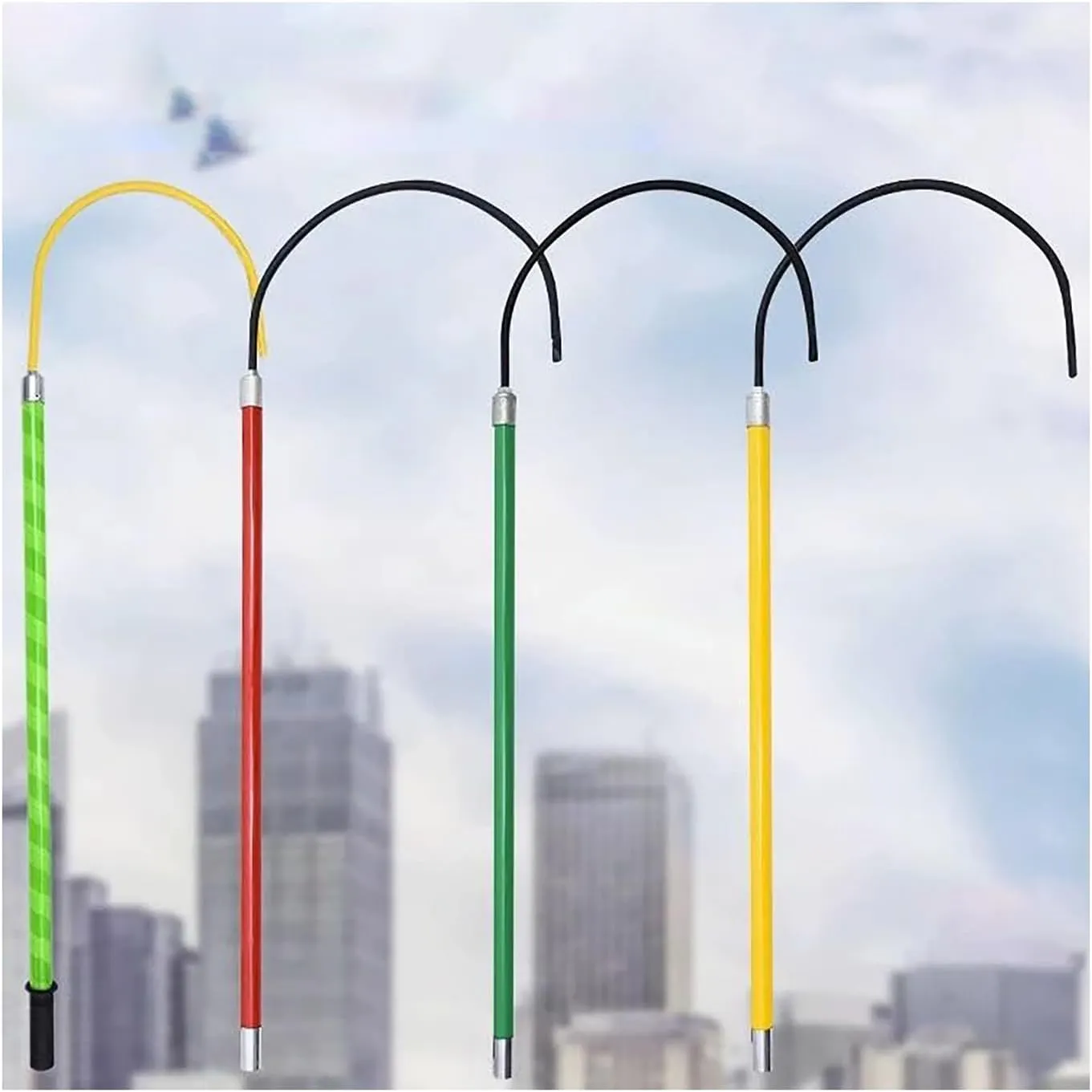 2025 High Voltage Rescue Hook, 10-110KV Anti Electric Shock Emergency Rescue Hook, Non-Conductive Electrical Safety Life-Saving Pole Stick, for Emergency Care
