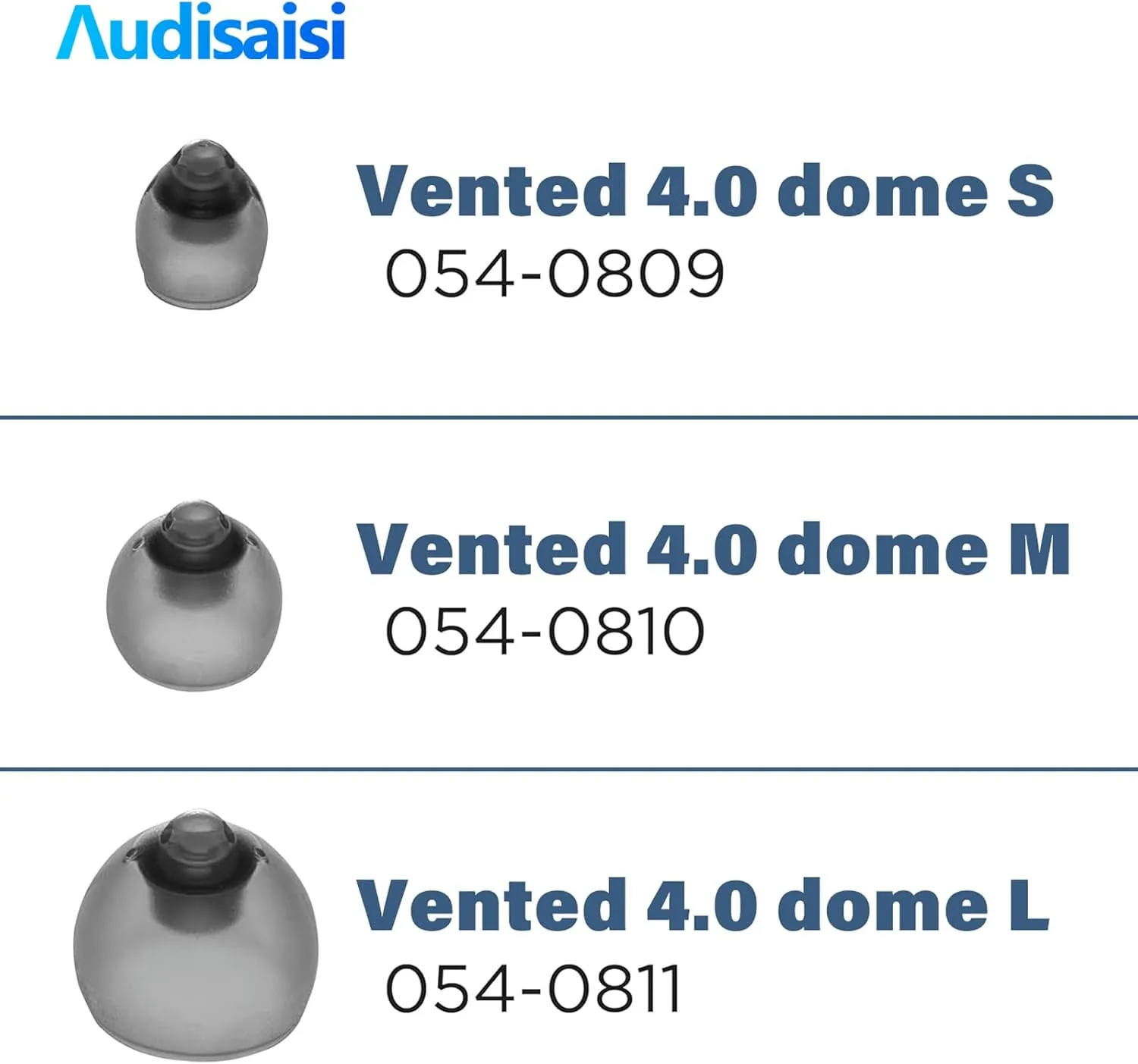 20pcs Phonak Hearing Aid Domes Cap 4.0(0.18inch=4.5mm),Ideal for Mild Hearing Loss Compatible Comfortable Silicone for Small Ear Size