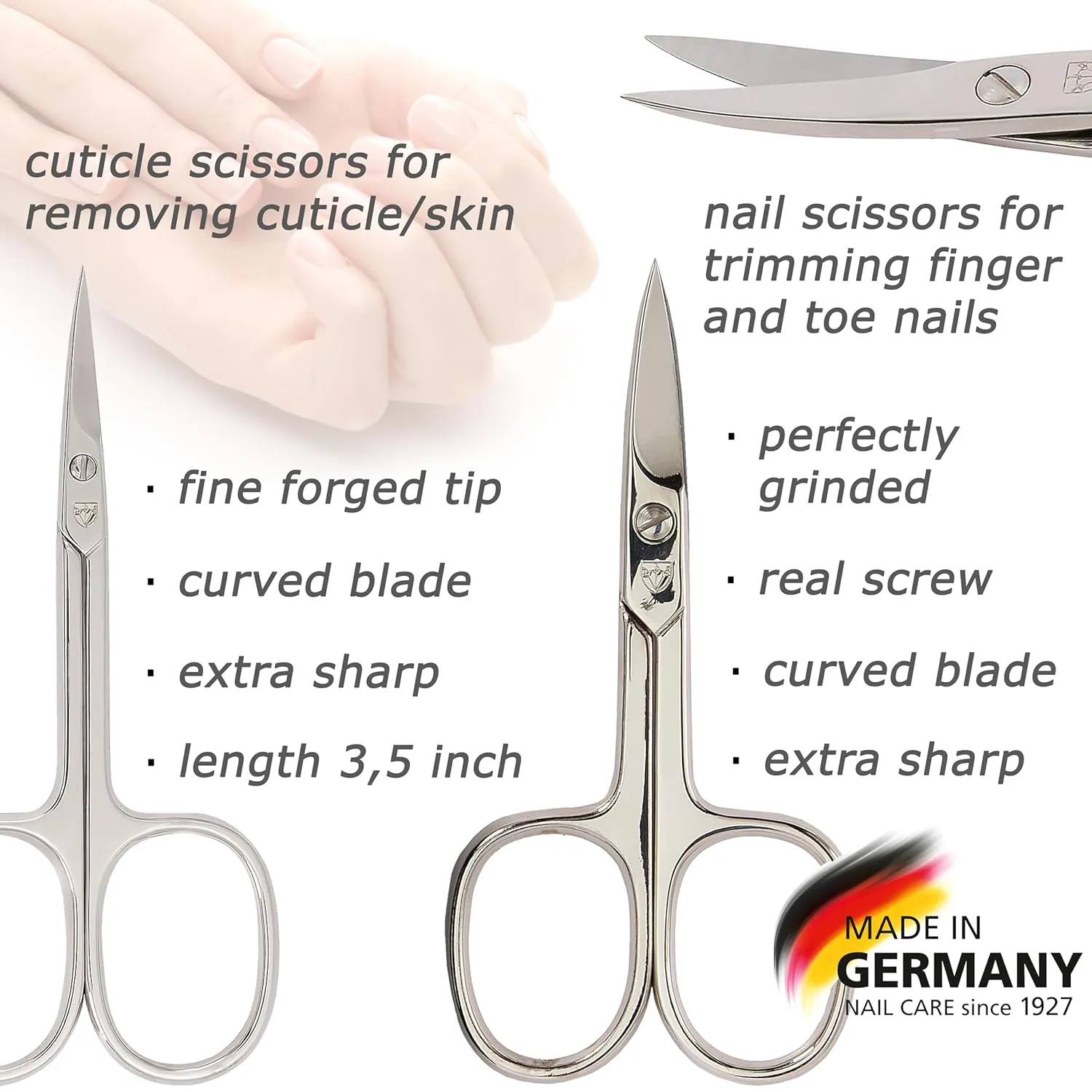 3 Swords Germany - brand quality 8 piece manicure pedicure grooming kit set for professional finger & toe nail care scissors file clipper fashion leather case in gift box, Made by 3 Swords (01634)