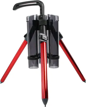 3-Tude Portable Fishing Rod Holder - Stand Holds Up to 3 Rods, Outdoor Fishing Gear Equipment Organizer