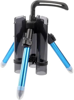 3-Tude Portable Fishing Rod Holder - Stand Holds Up to 3 Rods, Outdoor Fishing Gear Equipment Organizer