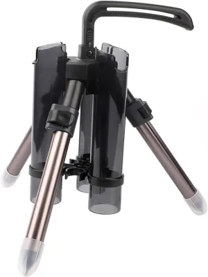 3-Tude Portable Fishing Rod Holder - Stand Holds Up to 3 Rods, Outdoor Fishing Gear Equipment Organizer