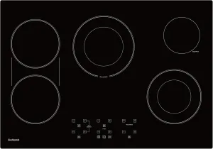 30 Inch Electric Cooktop 5 Burners, ETL & FCC Certificated, Sync Burner, Quick Boil, Keep Warm, 9 Heating Level, Timer, Child Lock & Auto Shutdown, Drop-in Electric Stove Top,Gloss Black