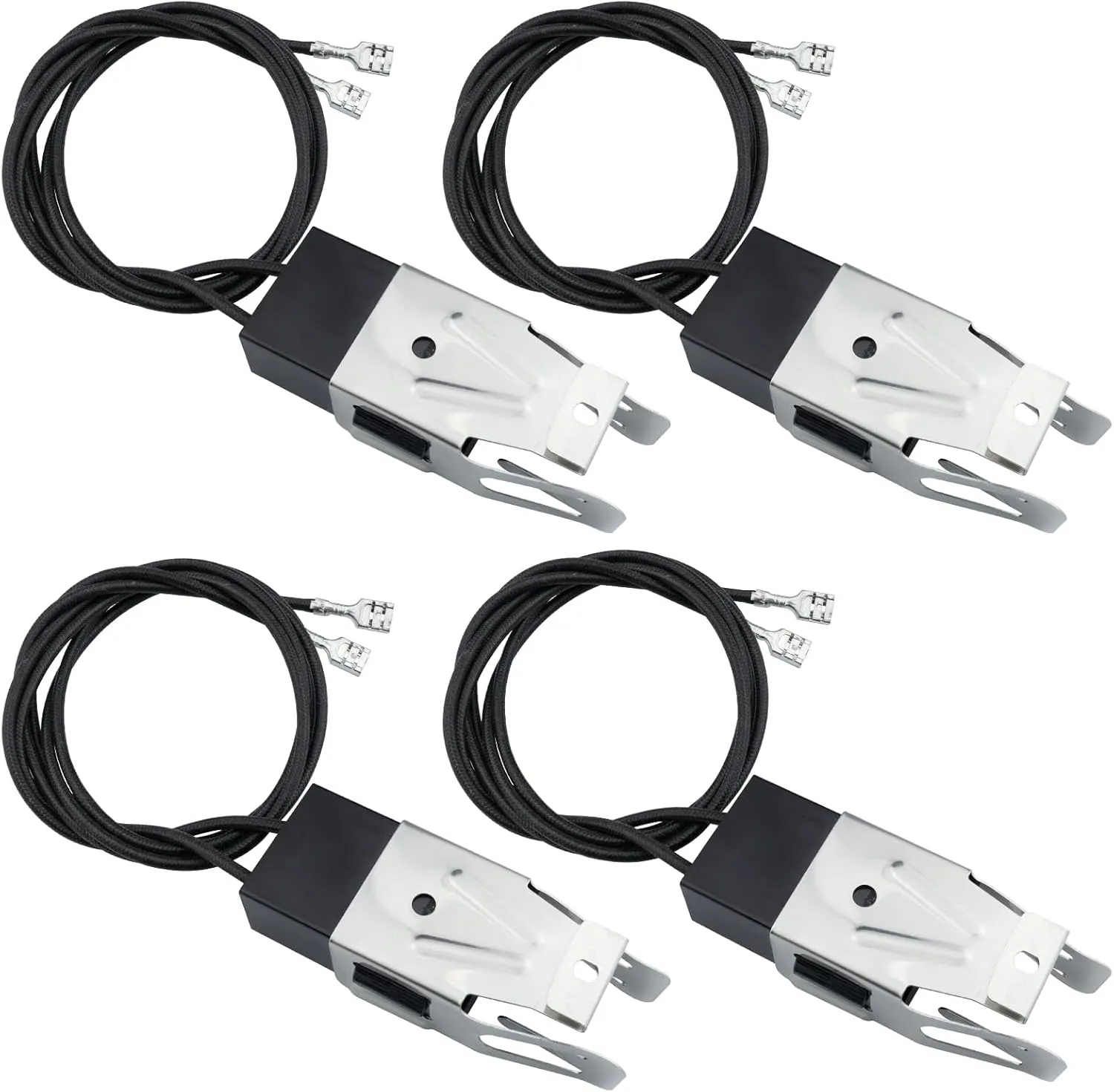 4 Pack WB2X8228 Element Receptacle and Wire Kit Compatible with GE Hotpoint Electric Ranges Cooktops Electric Stove Burners - Repalces PS242972 AP2013499