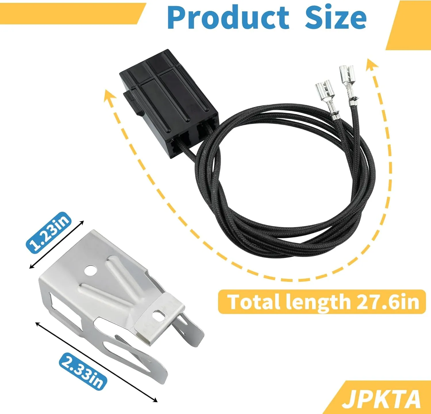 4 Pack WB2X8228 Element Receptacle and Wire Kit Compatible with GE Hotpoint Electric Ranges Cooktops Electric Stove Burners - Repalces PS242972 AP2013499