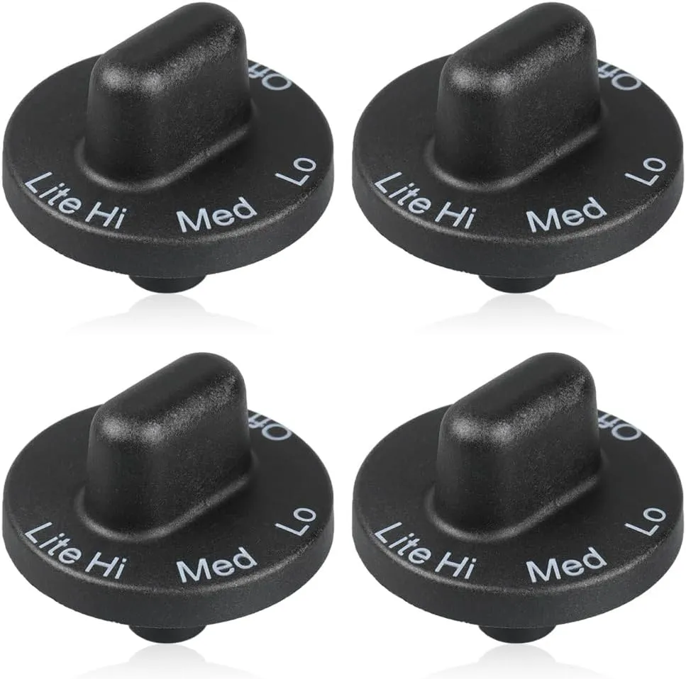 4 Pcs 71001641 Cooktop Burner Knob, Range Burner Control Knob Fit for Jenn Air Downdraft Cooktop/Range/Stove