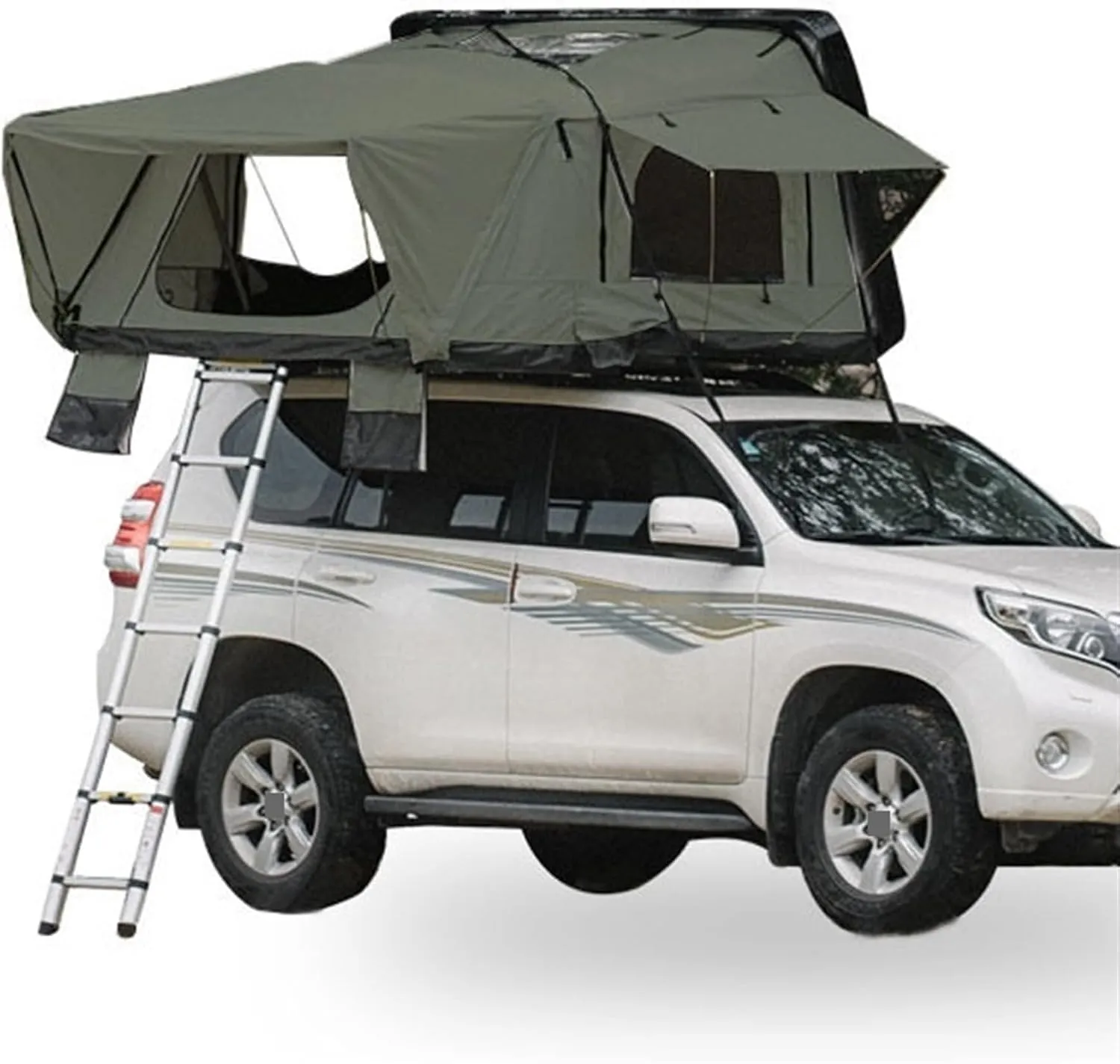 4 Person Roof Top Tent Car Rooftop Tent ABS Hard Shell Top Roof Tent for 4X4 Camping(Style 03)