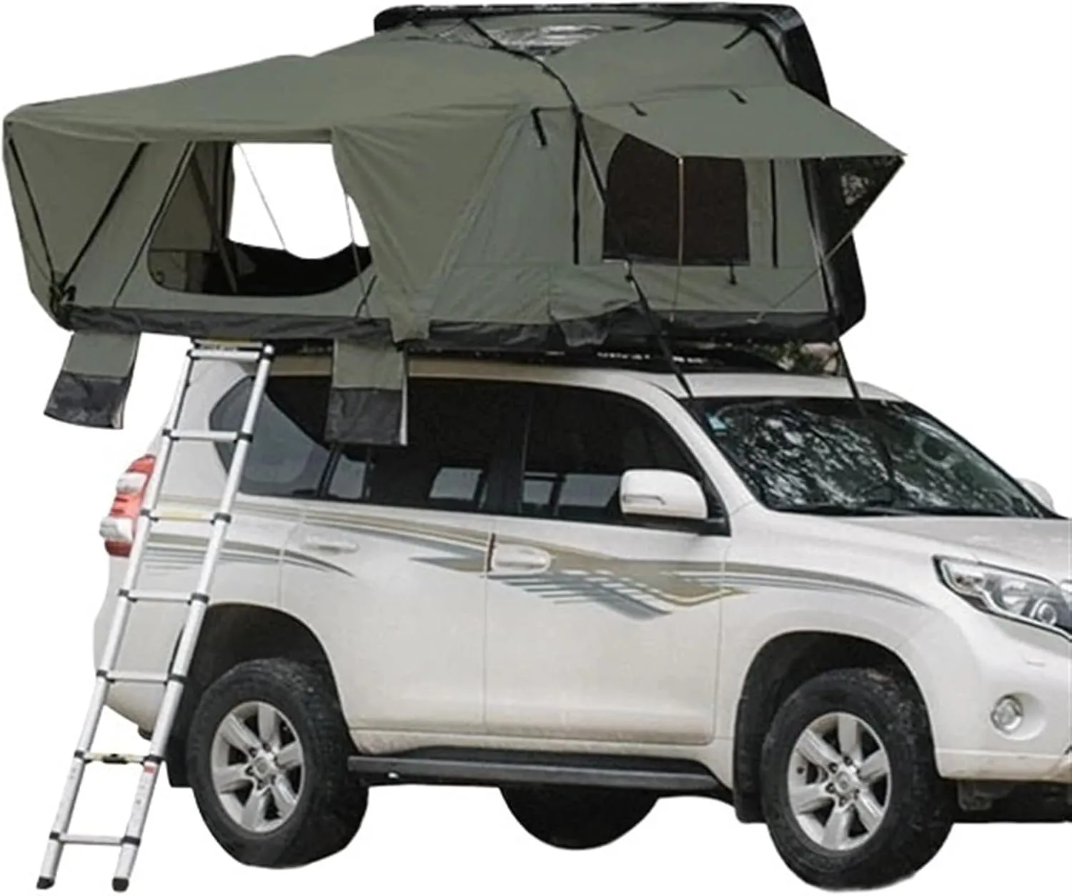 4 Person Roof Top Tent Car Rooftop Tent ABS Hard Shell Top Roof Tent for 4X4 Camping(Style 04)