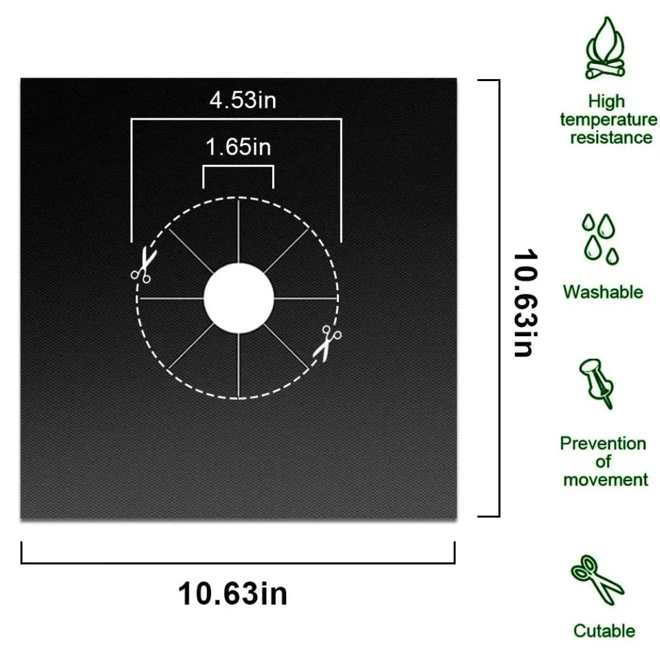 4PC Stove Protector Cover Liner 