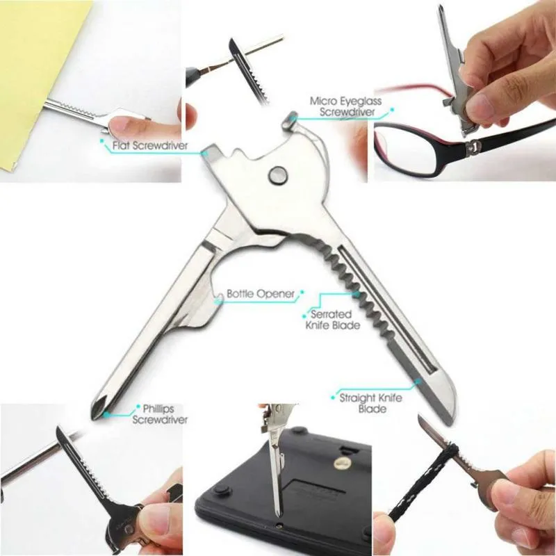 6 in 1 Swiss Survival Pocket Knife