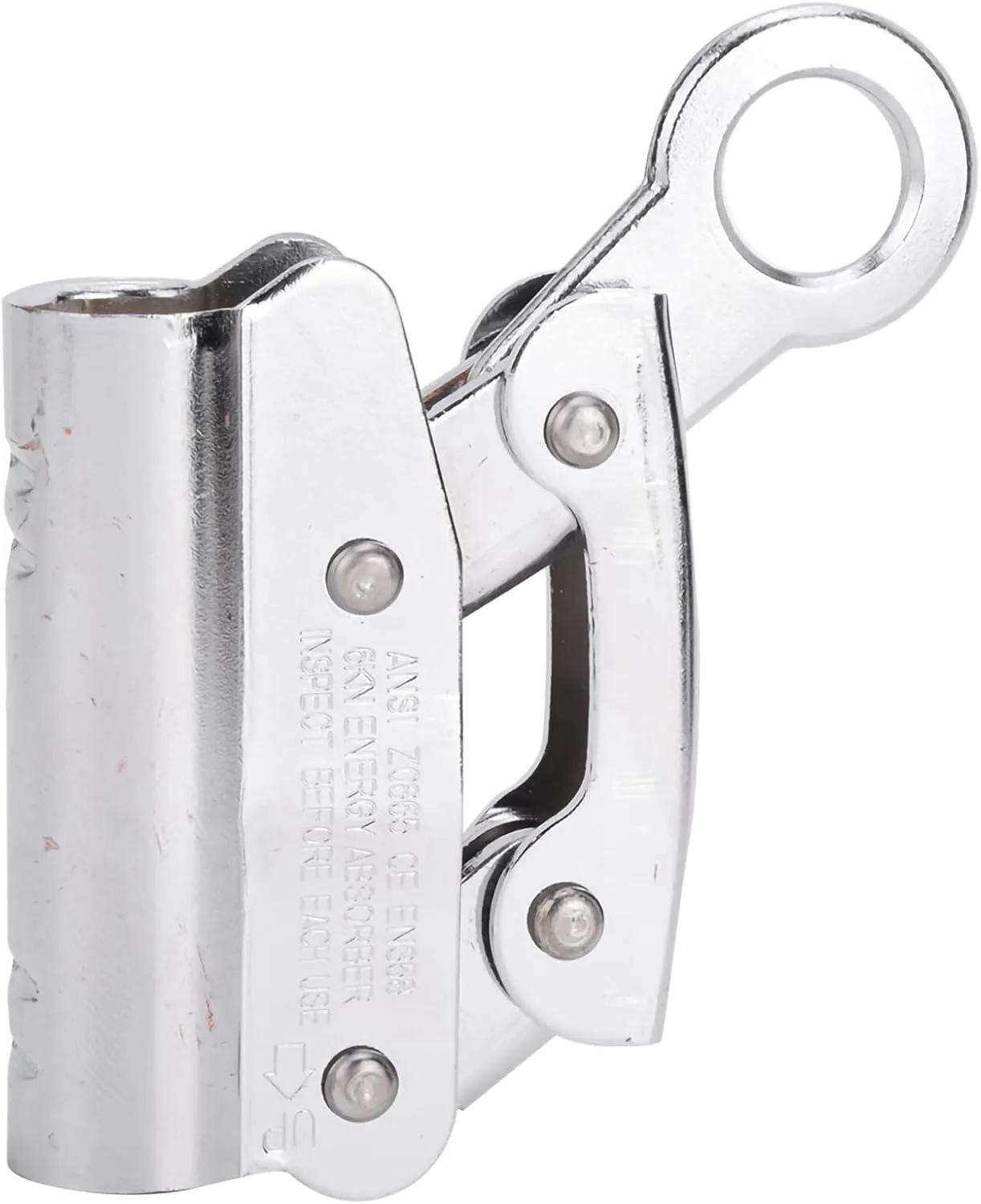 6KN Alloy Steel Climbing Anti Fall Self Locking Equipment, Strong Climb Self Locking Rope Grab, Safety Rope Anti Drop Protection Tool for Rock Climbing and Aerial Working