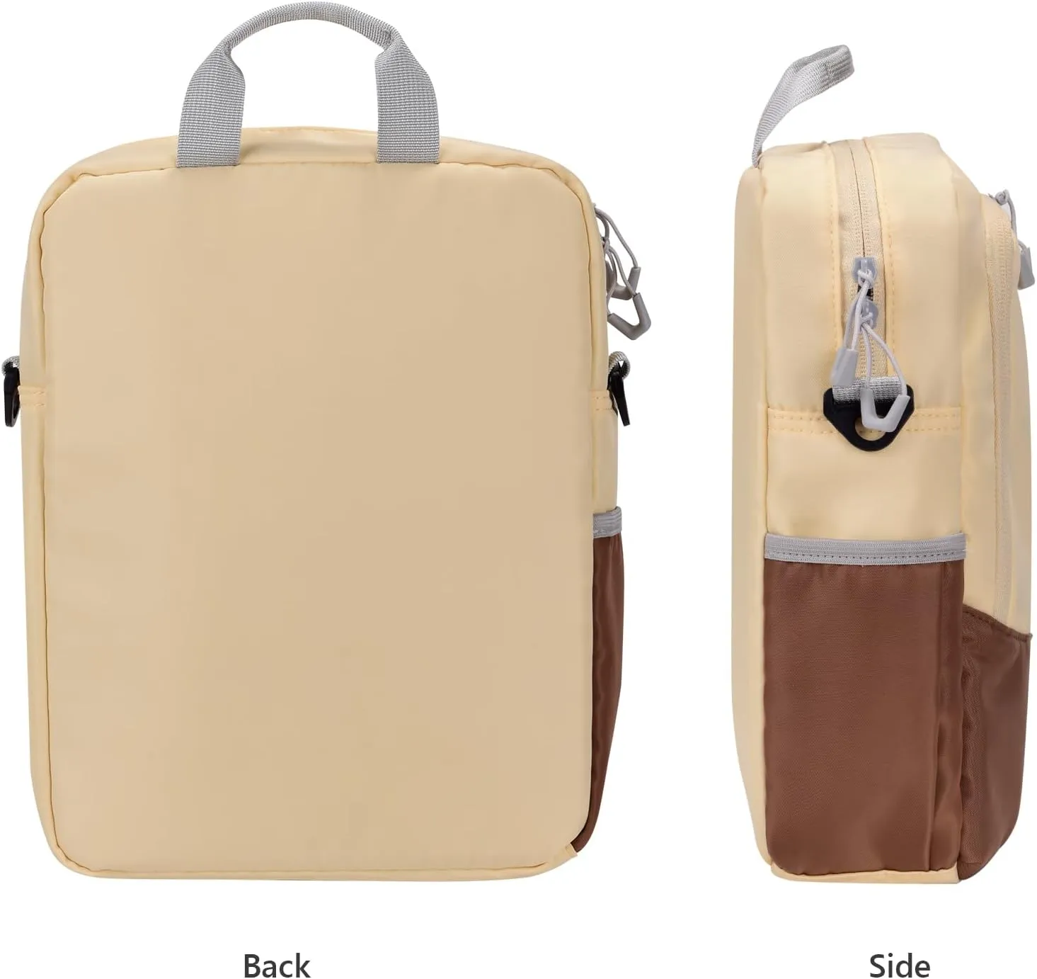7-8 Inch Tablet Sleeve Bag with Shoulder Strap, Carrying Case for iPad Mini 7/6, Samsung Tab A7 Lite/A 8.0, Fire HD 8, Phone, Wallet (Goose Yellow)