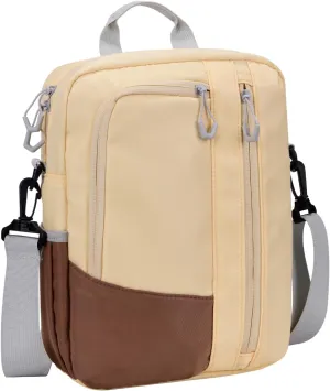 7-8 Inch Tablet Sleeve Bag with Shoulder Strap, Carrying Case for iPad Mini 7/6, Samsung Tab A7 Lite/A 8.0, Fire HD 8, Phone, Wallet (Goose Yellow)