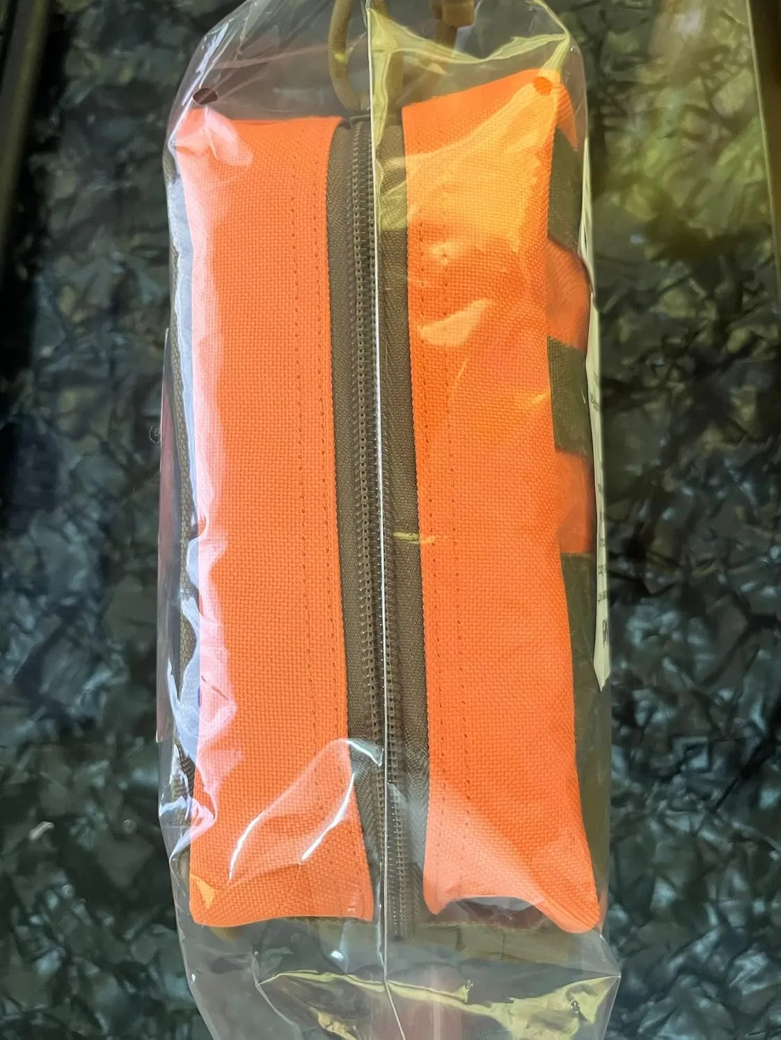 74 Piece Camping First Aid Kit Ifak Trauma Kit, Molle Tactical First Aid Kit Refill Supplies for Survival Camping Hiking Travel (Orange)