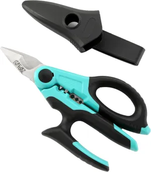 7" Stainless Professional Electrician Scissors Multi-Grip Design Aluminium Copper Soft Cable