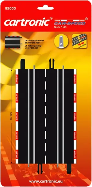 82000 2 Pieces Car Speed Straight Race Track Expansion, Multi Color