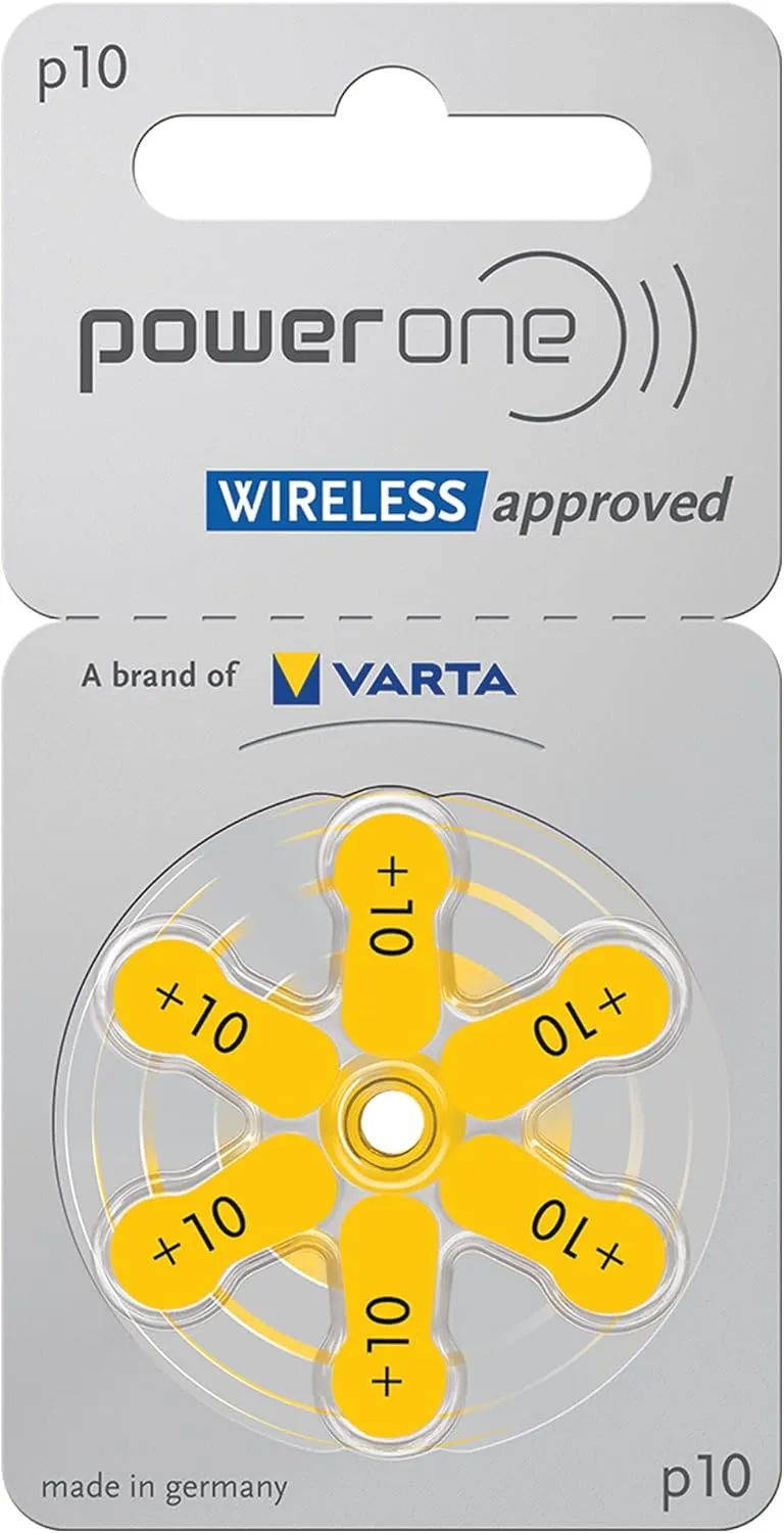 90 X Size P10 Powerone Hearing Aid Batteries