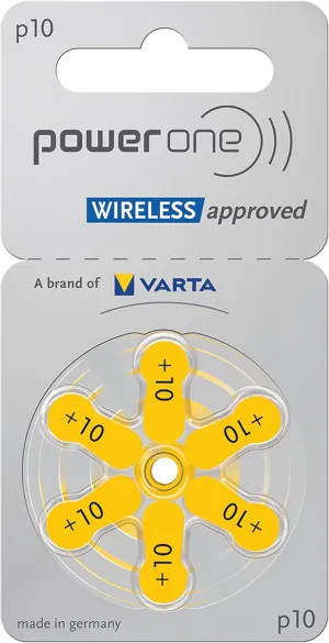 90 X Size P10 Powerone Hearing Aid Batteries