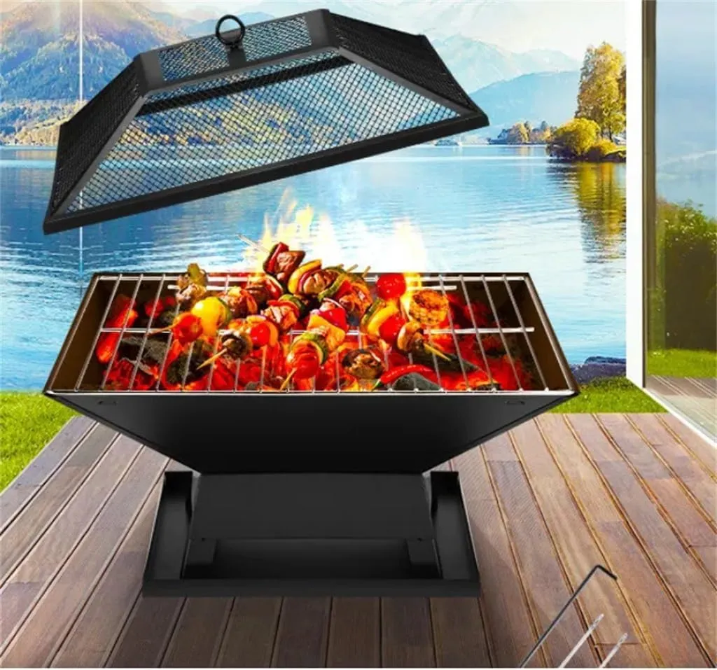 A Stove For Brewing Tea a Barbecue Stove an Hearth Charcoal Stove a Combination Barbecue Stove