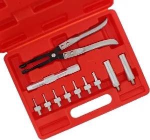 ABN Valve Stem Seal Remover and Installer 11-Piece Tool Kit with Carrying Case – Pliers, Drive Handle, Sockets, Adapters