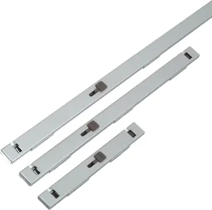 ABUS 07040 Chrome File Bar, 4 Drawer, Grey