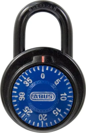 ABUS 78/50 KC 2-Inch Locker Dial Combination Padlock with Key Control, Black