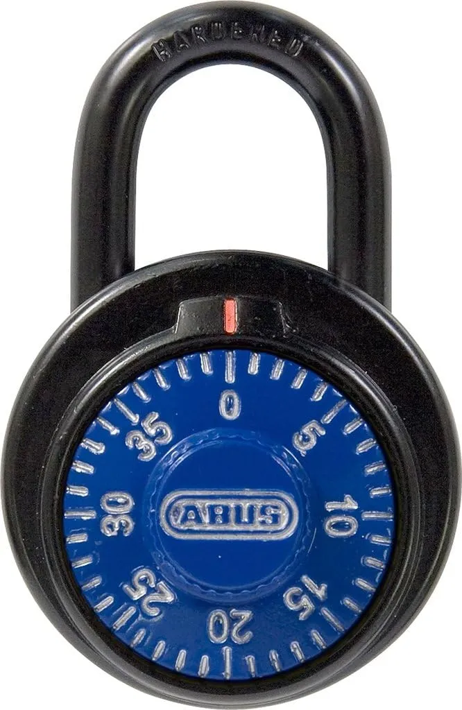 ABUS 78/50 KC 2-Inch Locker Dial Combination Padlock with Key Control, Black