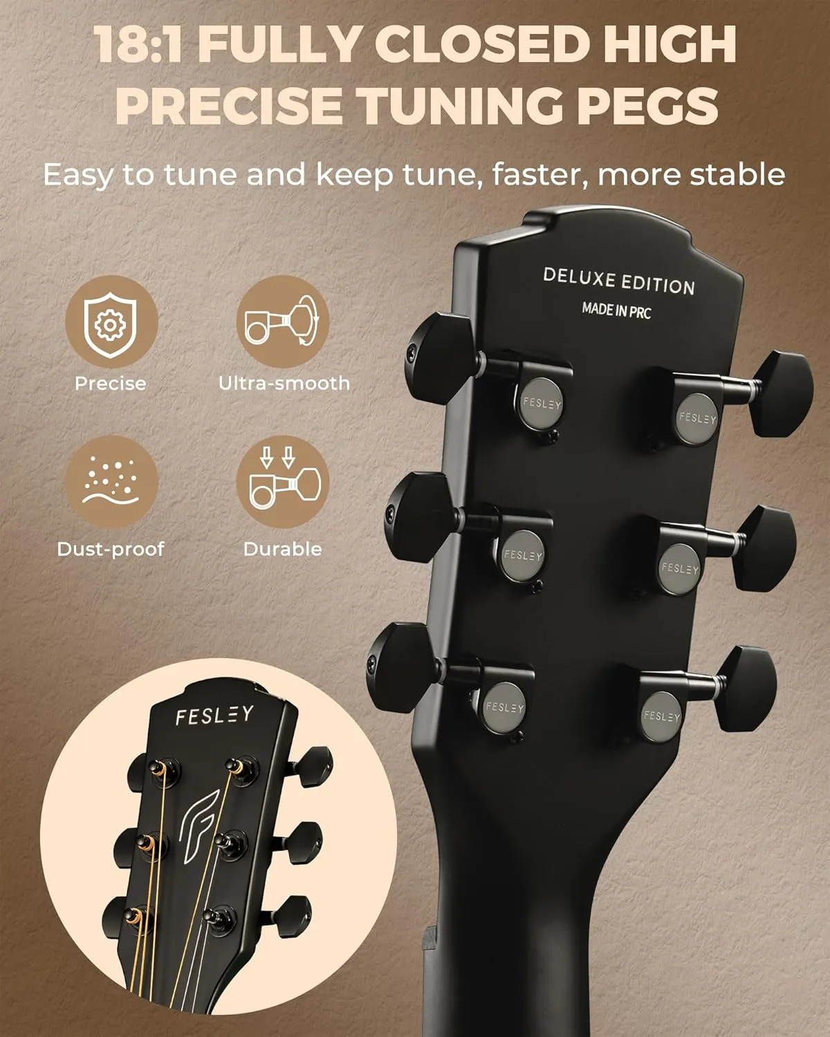 Acoustic Electric Guitar Kit, 41 Inch Full Size 6 String Cutaway Acoustic Guitar for Beginner Adults, Guitarra Electroacústica with Steel String, Built-in EQ, Gig Bag, Capo, Strap, Picks