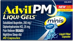 Advil PM Liqui-Gels Minis, 40 Liquid Filled Capsules
