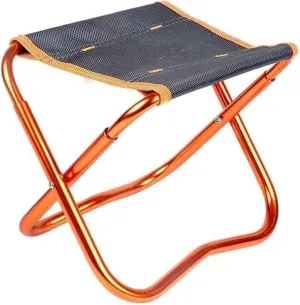 ALturN Portable Chair,fold up Stool, Portable Aluminum Alloy Oxford, Outdoor Small Folding Chair for Camping,BBQ,Fishing,Hiking,Beach,Garden, Orange