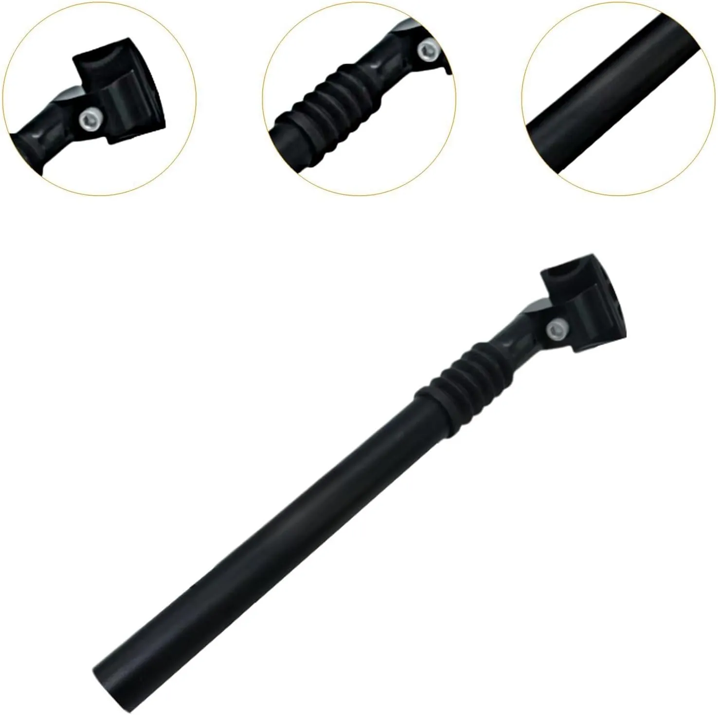 Aluminum Alloy Bike Seatpost, Shock Absorbing Sturdy Accessories, Portable Seat Tube Saddles Pole for Mountain Bikes Cycling,