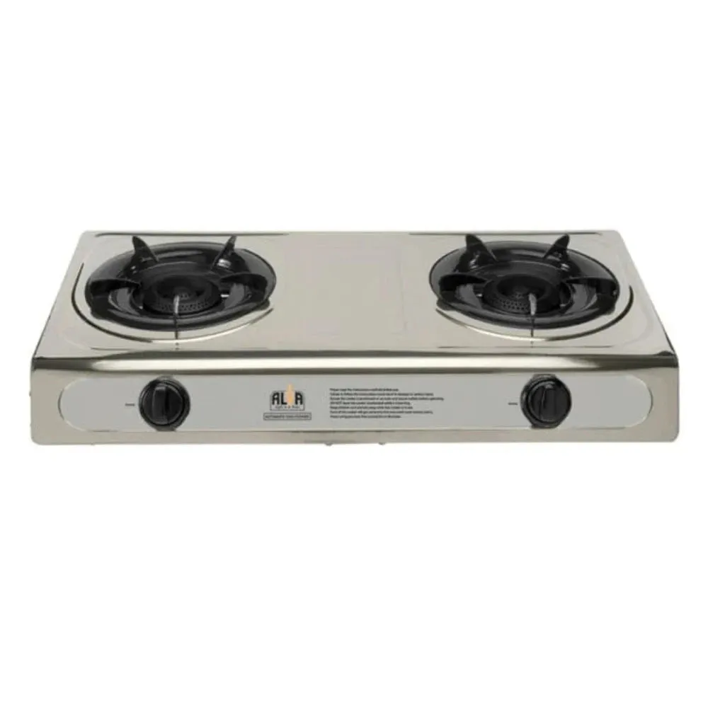 Alva - 2 Burner - Stainless Steel Gas Stove GCS04