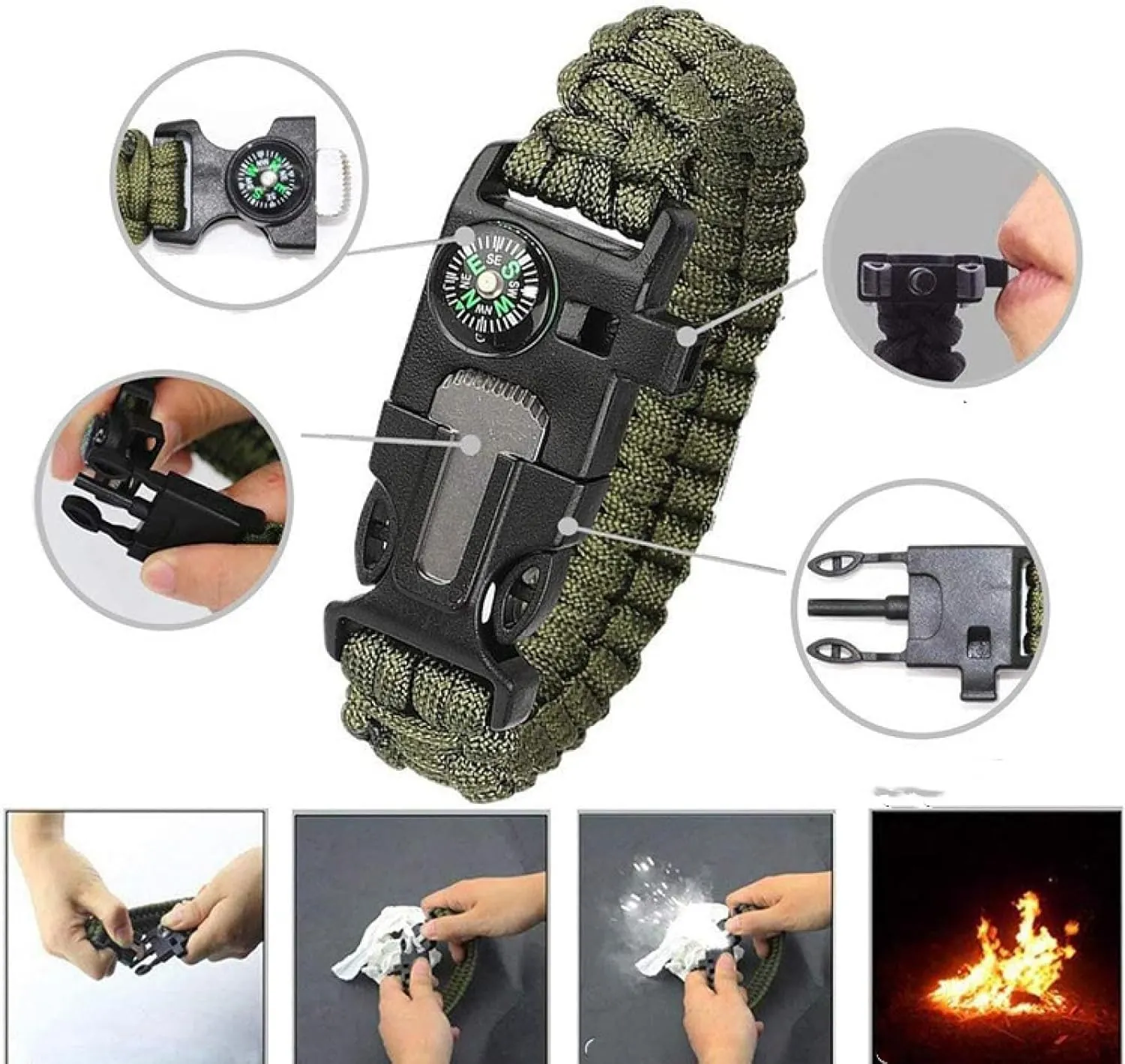 Amazon SOS Wilderness Survival Equipment 13 Pieces Outdoor Multi-Tool Set Adventure self-Defense First aid Supplies