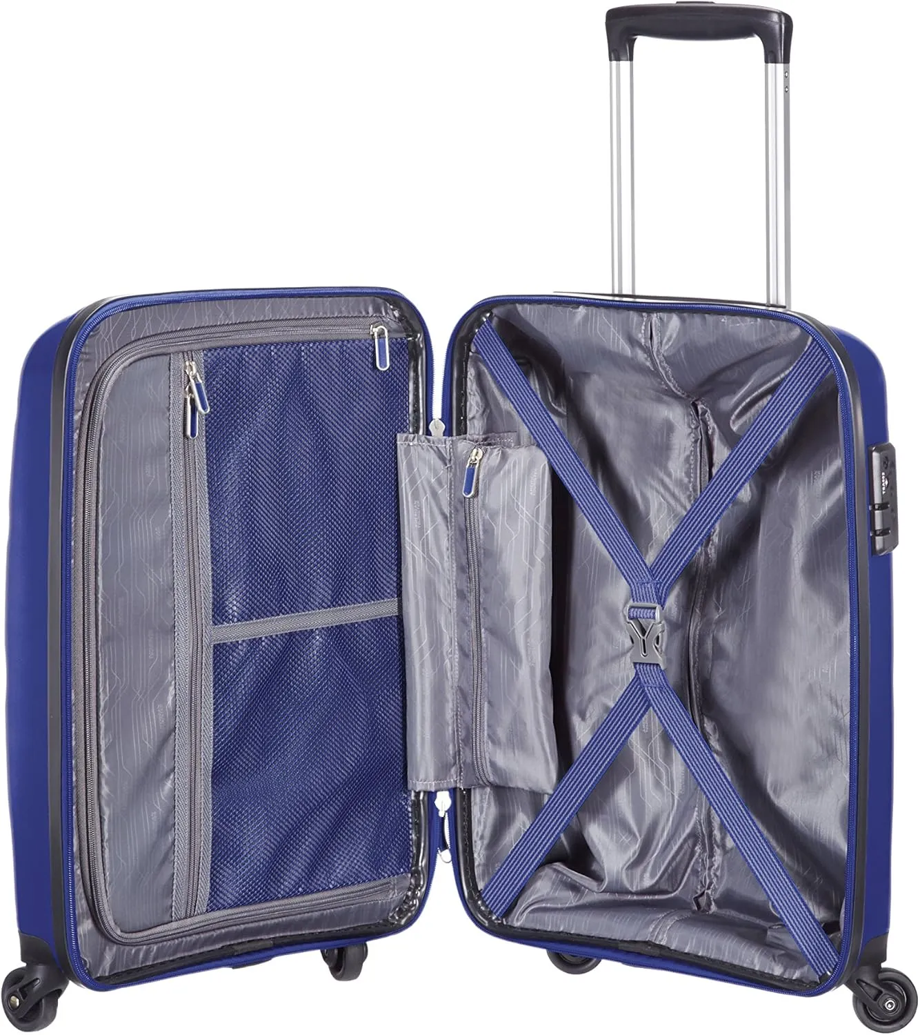 AMERICAN TOURISTER Hand Luggage, Blue (Midnight Navy), Spinner S (55 cm-31.5L)