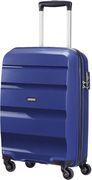 AMERICAN TOURISTER Hand Luggage, Blue (Midnight Navy), Spinner S (55 cm-31.5L)