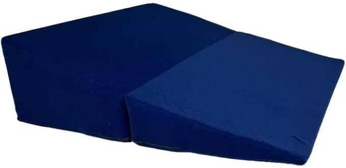 AMiNA Bed Wedge Pillow - 10" Folding Bed Wedge Pillow for Sleeping, Gerd Pillow, Acid Reflux, Sleep Apnea - Bed Wedge Pillow Post Surgery, Back Support Pillow C Section Pillow, Portable Easy to Clean