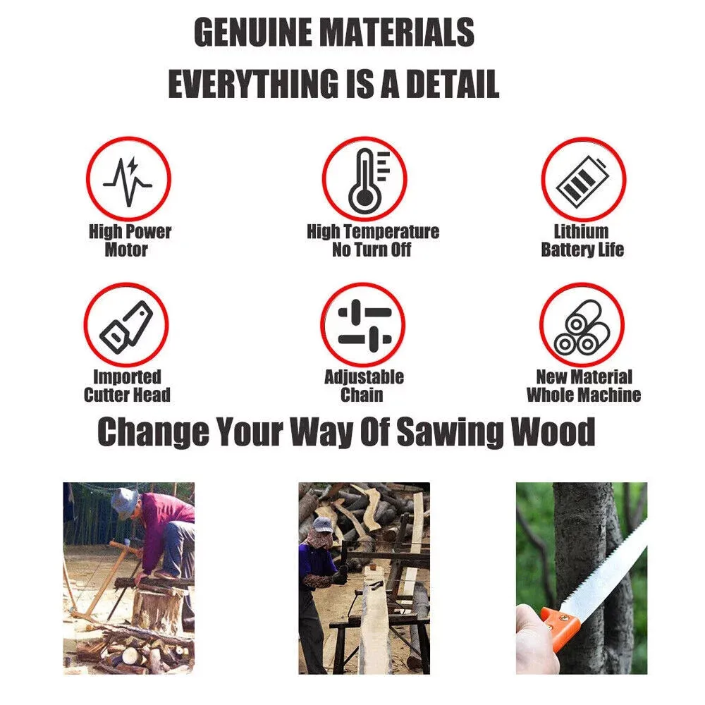 & Electric Shear 3-in-1 Batteries Pole Clear communication 2 Chainsaw Excellent customer service Cordless & Telescopic Pruning Portable with
