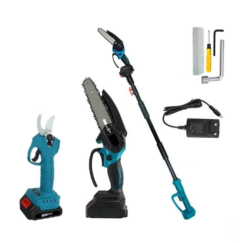 & Electric Shear 3-in-1 Batteries Pole Clear communication 2 Chainsaw Excellent customer service Cordless & Telescopic Pruning Portable with